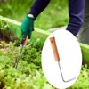 Ehuihuan Weed Cutter Wooden Handle Weed Hoe, Professional Weed Remover