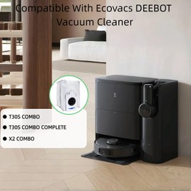 10 Pack Dust Bags Only Compatible With ECOVACS DEEBOT X2 COMBO / T30S COMBO / T30S COMBO COMPLETE Robot Vacuum Cleaner (Not Fit for Other T30 / T30s Models)