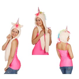 Wilbers Unicorn Hat - einhornmütze with Long Scarf - einhornhut