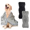 Patas Lague 2 Pack Absorbent Dog Towel for Drying Dogs
