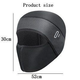 Cycling Mask Black Karting Balaclava for Outdoor Sports Ski Mask Elastic Cycling Hood Winter Thermal Windproof Motorcycle Ski Mask Balaclava Breathable Face Mask Ski Masks