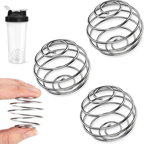 Artomnivera 3 Pcs Stainless Steel Protein Shaker Balls - Ideal