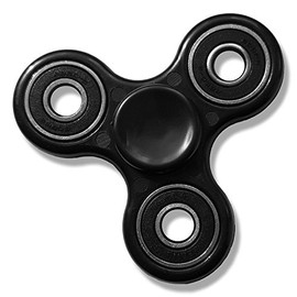 Vinsani® Whirlerz Tri-Finger Fidget Hand Spinner Ultra Fast Bearing Finger Gadget Toy - Black