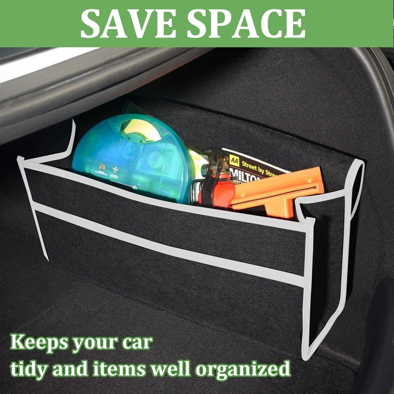 HIAHXC Car Boot Organiser Bag, Foldable Car Boot Organiser Storage,