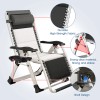 Meulbaty Foldable Patio Lounge Chair Zero Gravity Chair Adjustable Reclining