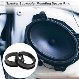RATCHROLL Speaker Spacer Ring Tweeter Speaker Spacer Adapter for Skoda Fabia Waterproof Speaker Subwoofer Mounting Spacer Bracket Ring ABS 2 Pcs