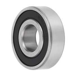 ACROPIX 6203/16-2rs Deep Groove Ball Bearings P6 16x40x12mm Lubricated Bearings Double Rubber Seal Black Silver Tone Scooter Skateboard Wheel