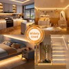 PAUTIX Dotless LED Lights,COB LED Strip Lights with Motion Sensor,5V