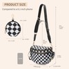 TKWEO Checkered Crossbody Bag for Women Fanny Packs Shoulder Bum