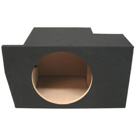 Compatible with Ford Mustang Coupe 2005-2014 Single 10" Subwoofer Trunk Corner Sub Box Speaker Enclosure