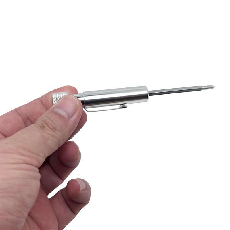 Pocket Screwdriver with Clip and Magnet - Phillips and Slotted-Flat
