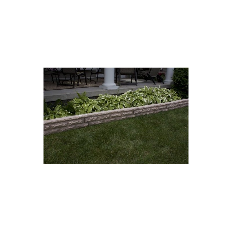 Garden Wizard 4 Foot Stone Landscape Border Wall - Sandstone