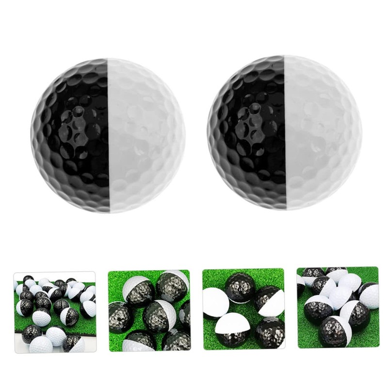 CORHAD 2pcs Golfing Practice Balls Sports Ball Set Double Design