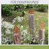 Garden Magic Decorative Ship Sailing Boat in Rust Look for