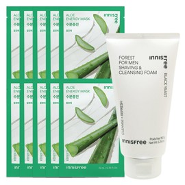 (10 sheets) Innisfree Energy Mask Aloe + Blueberry Rebalancing 5.5 Cleanser 100ml / (10매)이니스프리 에너지 마스크 알로에+블루베리 리밸런싱 5.5 클렌저 100ml