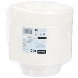 PAPSTAR Kunststoff Suppenschalen, 500 ml, Weiß, 100 Stück