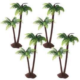 AYVRUOP Palm Miniature Palm Trees Plastic Model Tree Coconut Landscape Model Trees for Model Railway Rainforest Architecture Diorama DIY Dollhouse Fairy Gardens Decor Decoration Palm Trees Decoration,