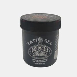 100 ml Tattoo Butter, Tattoo Care, Professional Tattoo Cream, Daily Care and Aftercare for New, Older Tattoos, Radiant Tattoo Colours, Grey