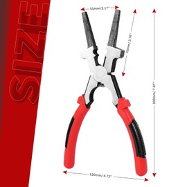 8"MIG Welding Pliers, Multi-functional Carbon Steel MIG Welding Pliers with Insulated Handle, Long Nose Pliers Wire Cutting Pliers for Professional Welding - Reliable and Durable (10Pack)