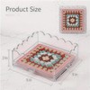 Clear Scalloped Acrylic Tray with Insert, Multi-Functional Acrylic Trays for