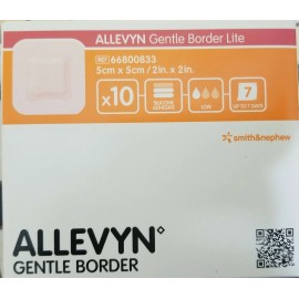 Allevyn 10 pices Allevyn gentle border 5cm X 5cm