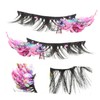 FRCOLOR 2pcs Wispy Lashes Look False Eyelashes Luminous Makeup Lash