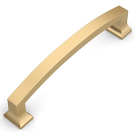 Amerdeco 10 Pack Champagne Bronze Cabinet Pulls 5 Inch Hole Center Cabinet Hardware Kitchen Champagne Gold Cabinet Handles for Bathroom Gold Drawer Pulls Dresser Pulls ZH0009