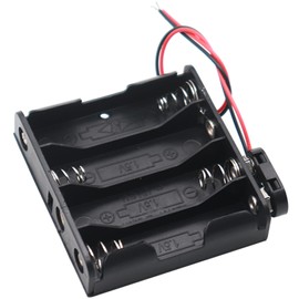 GSLSYZY 4 Slots Battery Holder:for 4-AA 1.5V with Standard Snap Connector : BH341 with 9V Battery Connector(8Pcs)