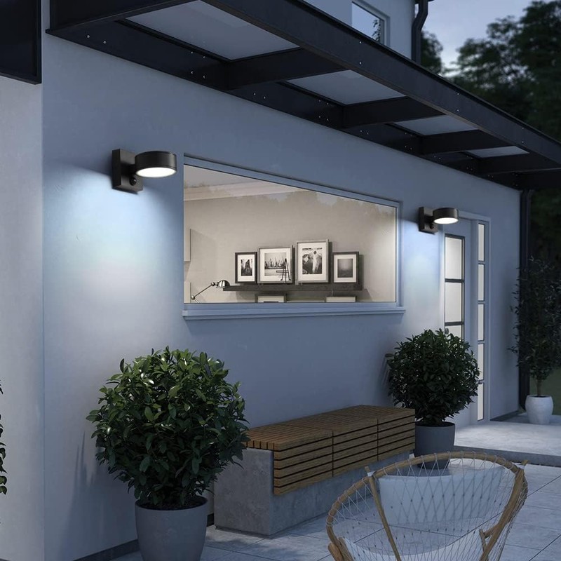 Motion Sensor Outdoor Lights, Aluminum Outdoor Wall Sconce, LED Porch