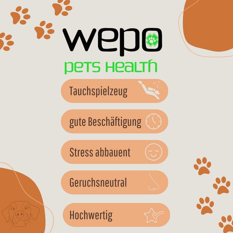 WEPO Teething Ring Dog Diameter 15 cm Orange - Puppy