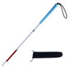 70cm White Cane, Aluminum Folding Cane for The Blind,Folds Down