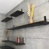 6-Pack Heavy Duty J-Shaped Shelf Brackets with Lip, 9-Inch Industrial