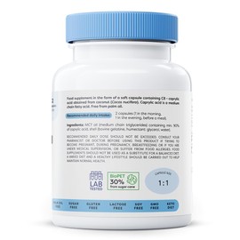OSAVI Osavi Caprylic Acid 1200mg C 60 Softgels | Derived from MCT Oil of Coconut Palm | Easy to Swallow for Optimal Digestive Health