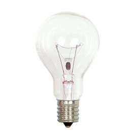 Satco 25 Watt A15 Clear Light Bulb 1500 Hours Intermediate Base 120V
