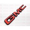 Auto Front & Rear GMC Red Black OVERLAY Emblem Badge