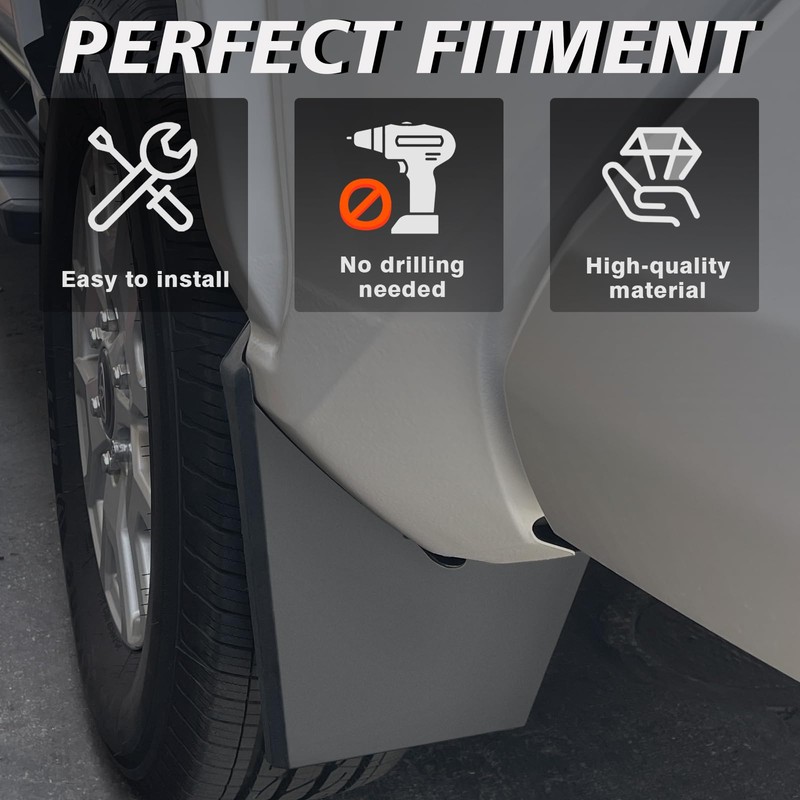 Muslogy Mud Flaps Splash Guards Compatible with Toyota Tacoma 2024