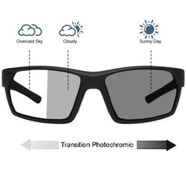Transition Photochromic Bifocal Reading Glasses for Men Women Outdoor Sports Presbyopia Sunglasses reader F28 (BLACK, 3, x)