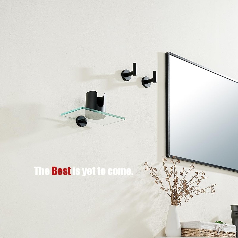 JQK Bathroom Cup Dispenser, Black Small Disposable Paper Mouthwash Cup