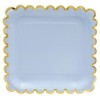 Sparkle and Bash Pastel Paper Plates with Scalloped Gold Foil