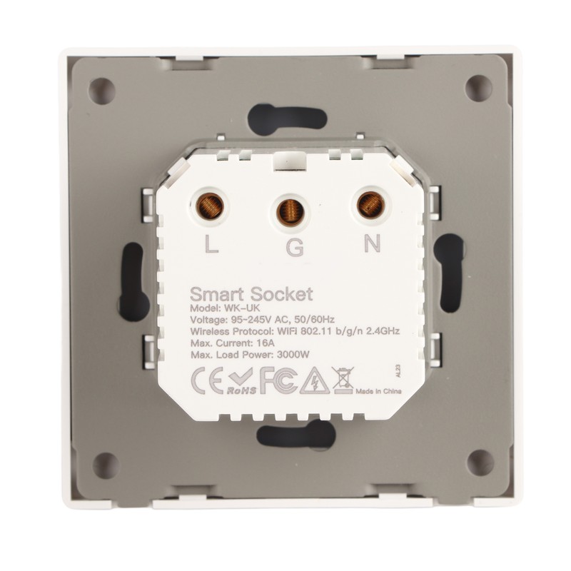 Smart Socket Wall Mounted ABS Timing Panel Wireless Remote Controllable