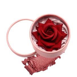 Blush Roses | Natural Blush,3D Rose Petal Rouge Buildable Non-Greasy for Women Face and Cheek Parties and Gatherings
