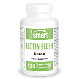 Supersmart - Lectin Flush (Advanced Formula) - Lectin Blocker Supplement - Advanced Shield & Defense | Non-GMO & Gluten Free - 120 Vegetarian Capsules