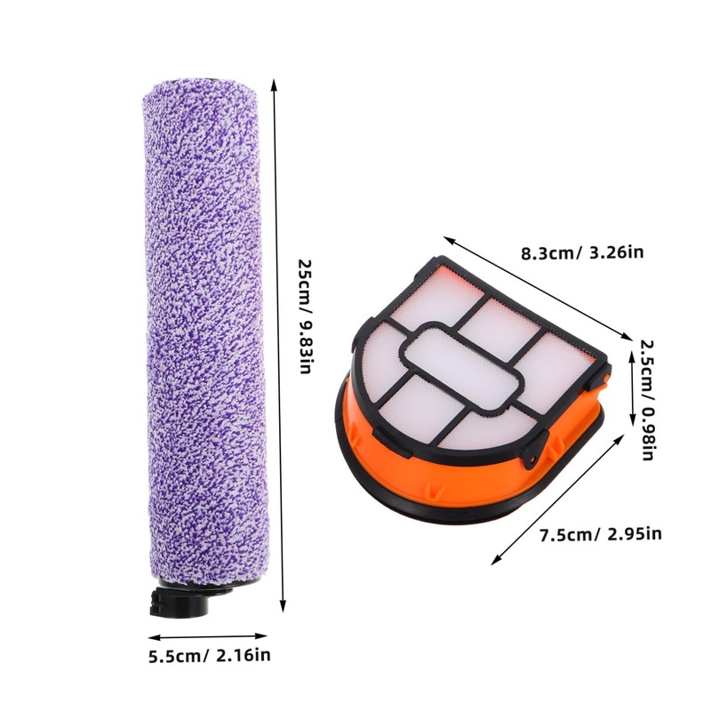 MERRYHAPY High Efficiency Vacuum Replacement Brush Roll Filters Aw201 Wd201