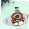 BESPORTBLE Oval Chrome Pickup Jack Plate Socket for Electric Guitar