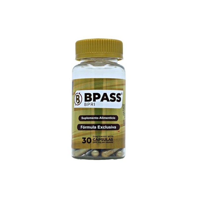 Bpass 30 Capsulas 500 mg - Nueva Presentacion, misma formula