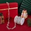 NICENEEDED 16.4ft Christmas Garland Christmas Tree Silver Bead, Clear Iridescent
