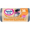 Handy Bag Bin Liners Pack of 15 20 Litre Elastic