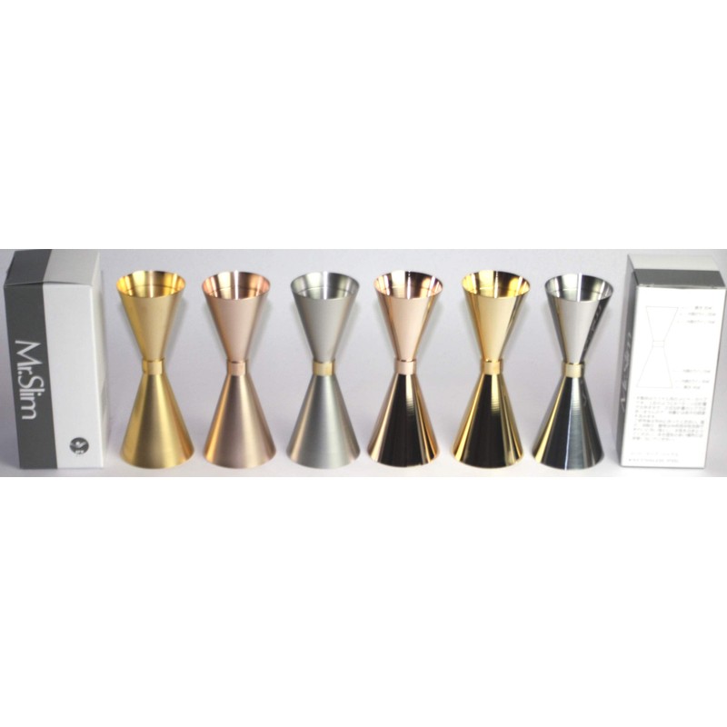 Mr Slim Jigger Cocktail Dispenser for Alcohol, Rose Gold, Matte