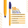 Cello Tri-Mate Orange Ballpoint Pens Medium Point Biro (Blue, Pack