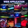 KEEPDSGN 6PCS RGB LED Underglow Underbody Neon Light Strip Kit